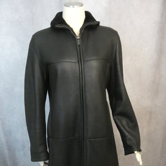 Vintage Classic Hugo Boss Leather Trench Coat - Picture 1 of 4